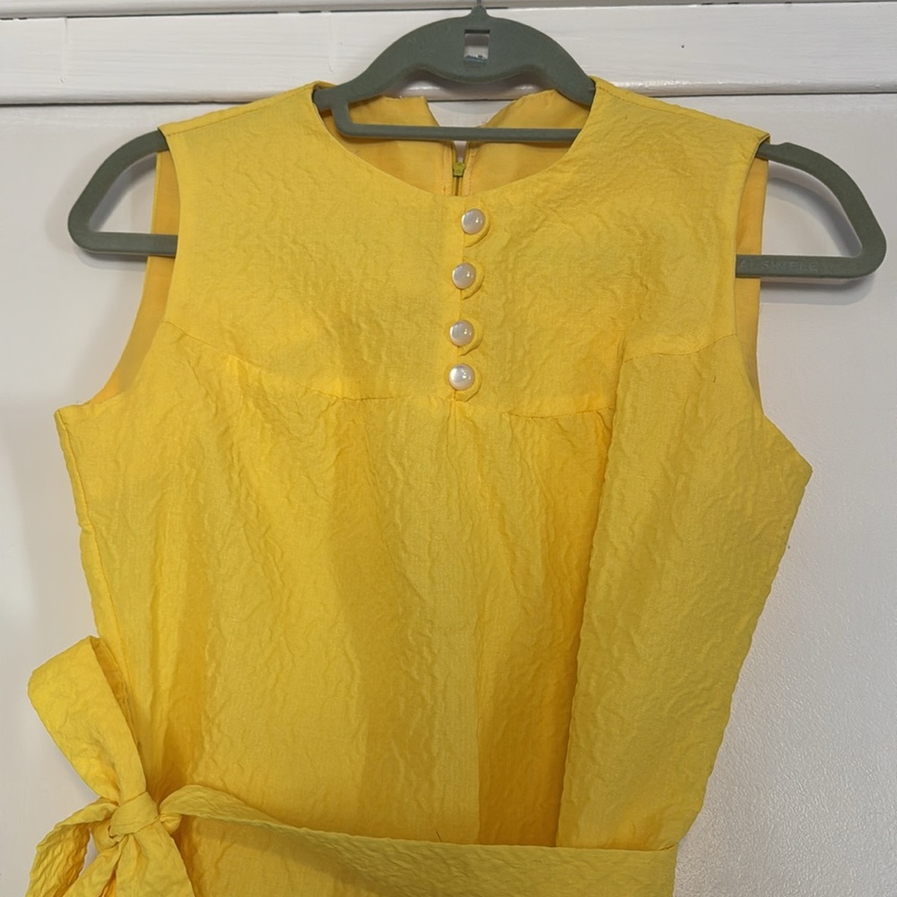 Cute vintage yellow dress - Picture 2 of 6